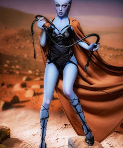 156 cm große Alien-Sexpuppe in Blau mit voluminösen Brüsten und Po - Dolls Castle