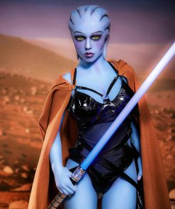 156 cm große Sexpuppe im blauen Alien-Stil mit großen Brüsten und Gesäß - Dolls Castle